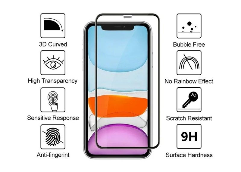 9H 3D Screen Protector Curved Tempered Glass OEM ODM Anti Explosion