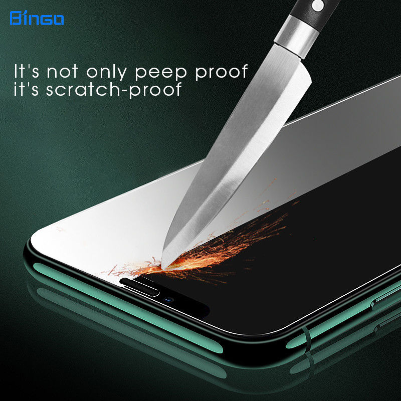 Anti Spy 18d Tempered Glass Privacy Screen Protector For Iphone