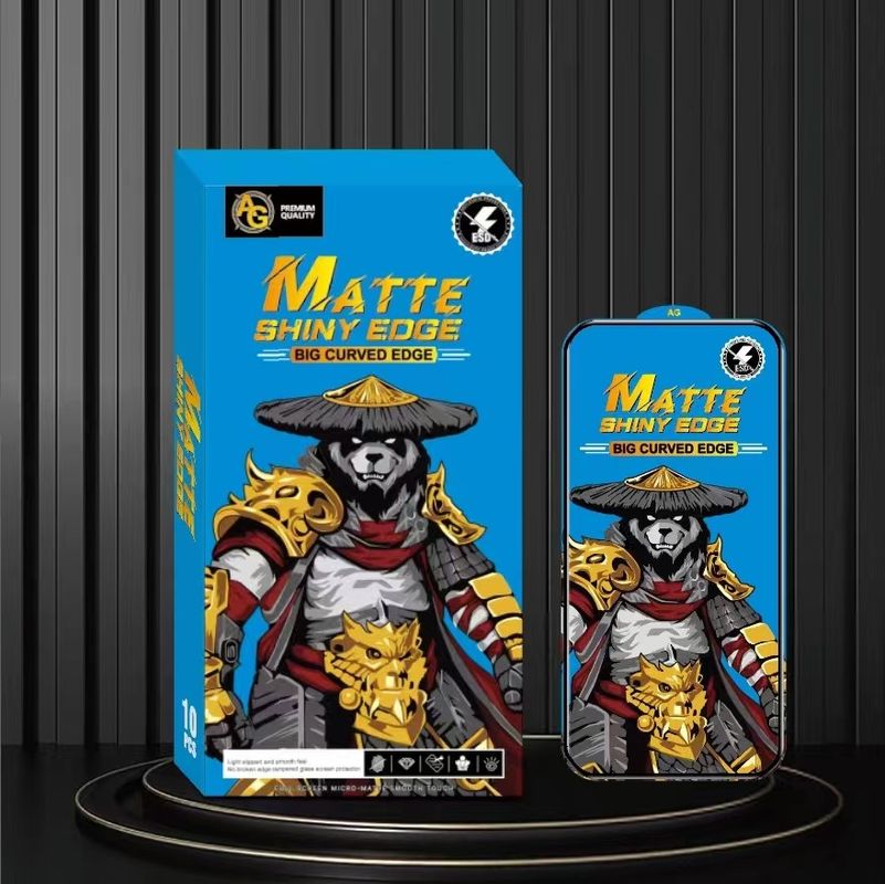 Matte Anti Static Esd 3D Screen Protector Tempered Glass  For Iphone Samsung Xiaomi