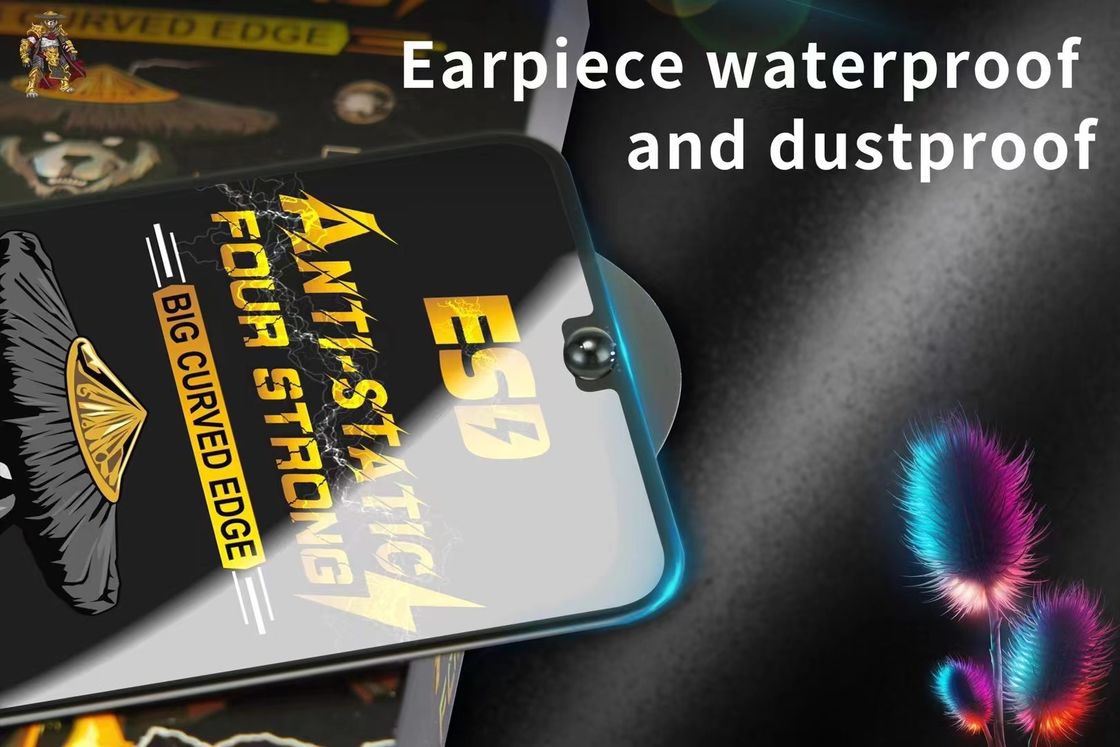 Matte Anti Static Esd 3D Screen Protector Tempered Glass  For Iphone Samsung Xiaomi