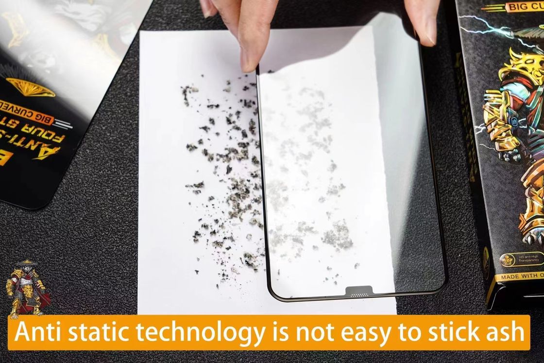 Matte Anti Static Esd 3D Screen Protector Tempered Glass  For Iphone Samsung Xiaomi